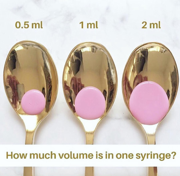How much volume in one syringe
